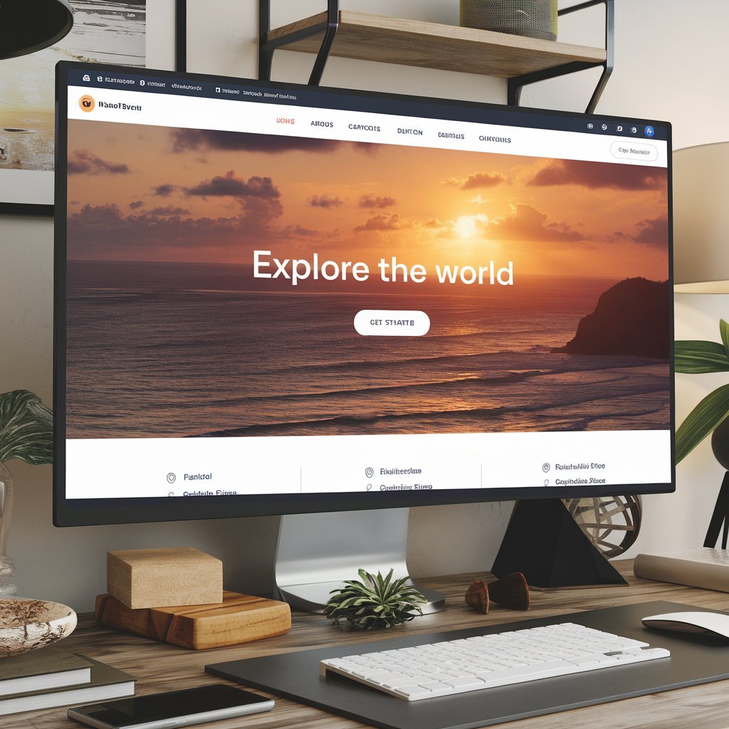 desktop-with-website-interface